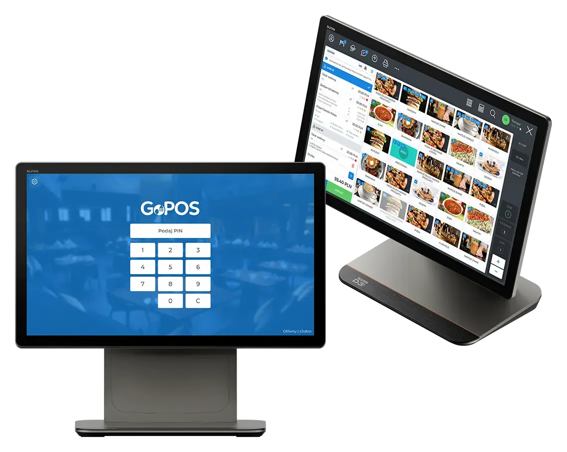 System POS – ekran